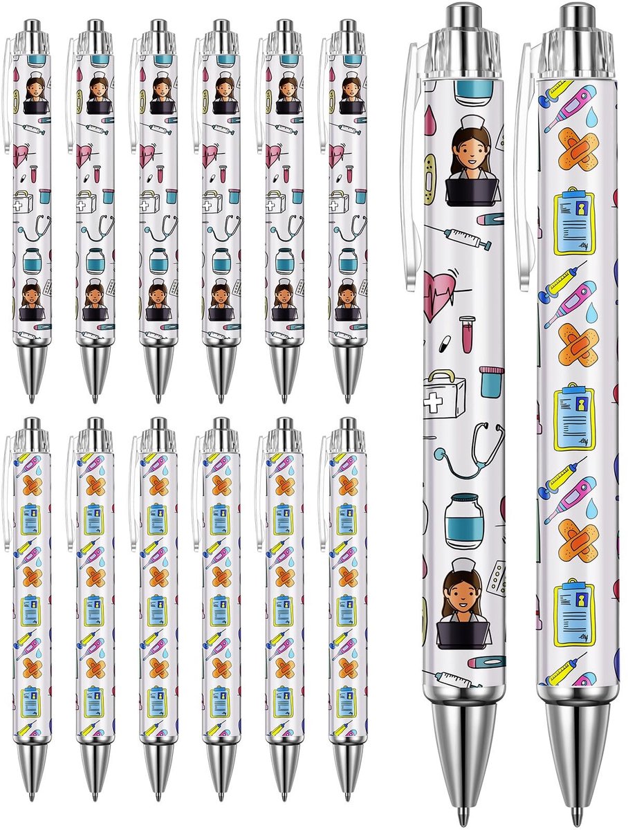 Omgoods - Set van 12 Schattige Balpennen voor Verpleegkundigen