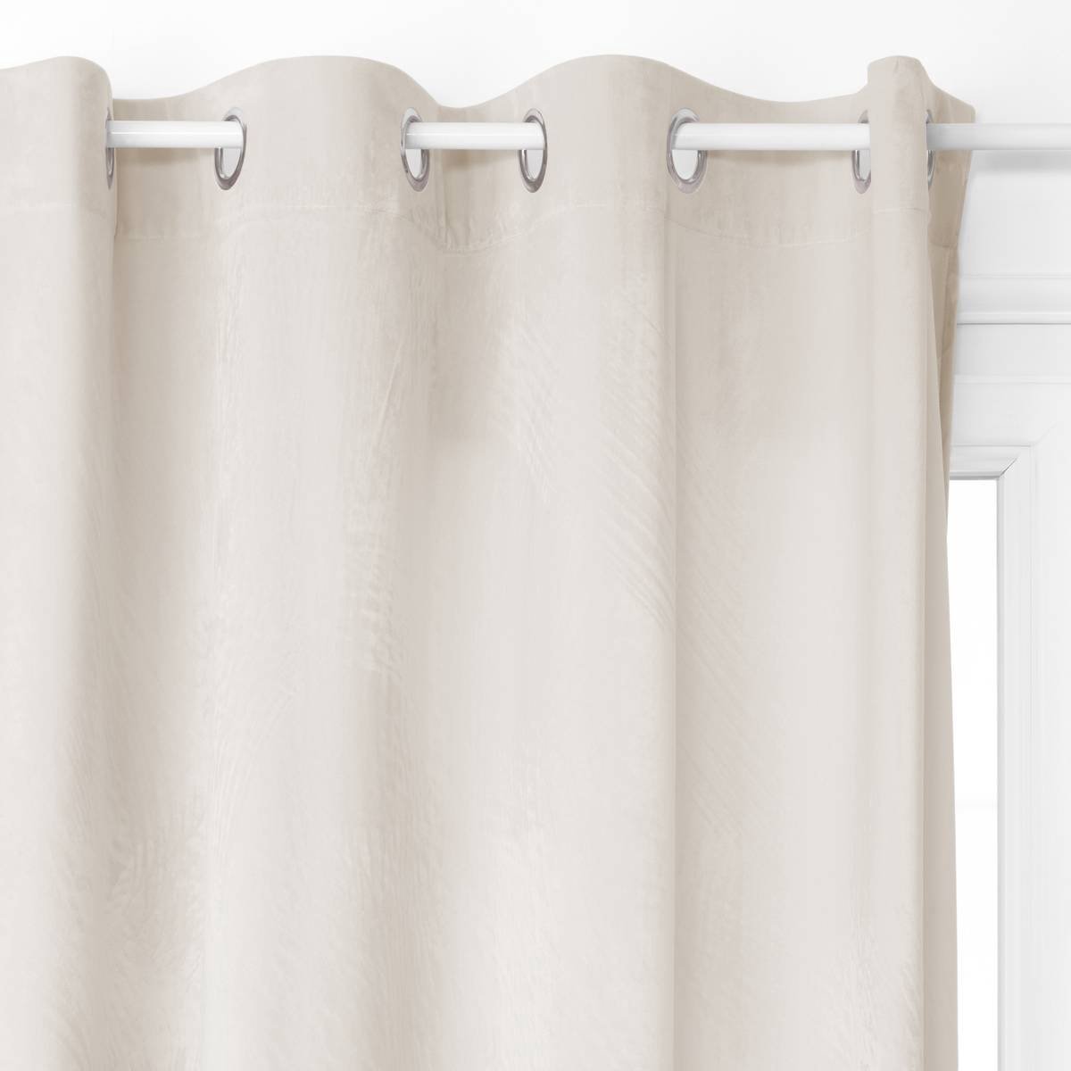 Atmosphera Créateur d'intérieur® Verduisteringsgordijn DOLCE van fluweel Ivoire