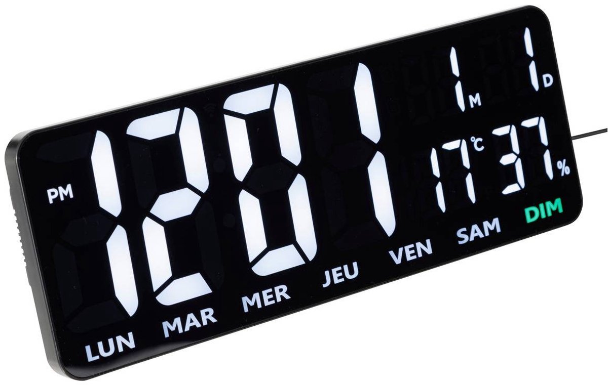 Tafelklok met wekker en temperatuur- en vochtigheidsmeter GARRETT