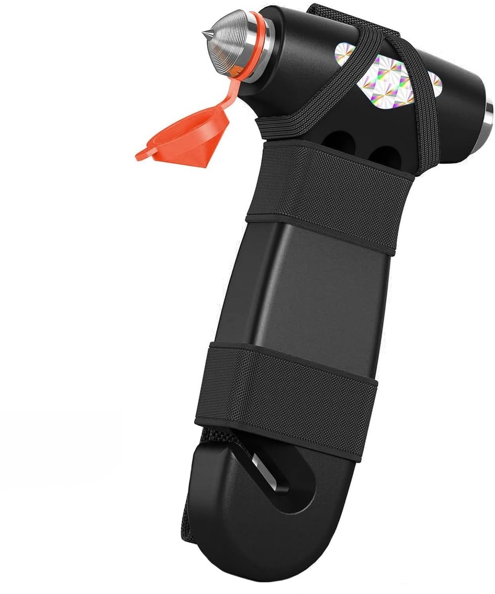Omgoods - Auto Veiligheidshamer met Gordelsnijder - 3-in-1 Noodhulpmiddel