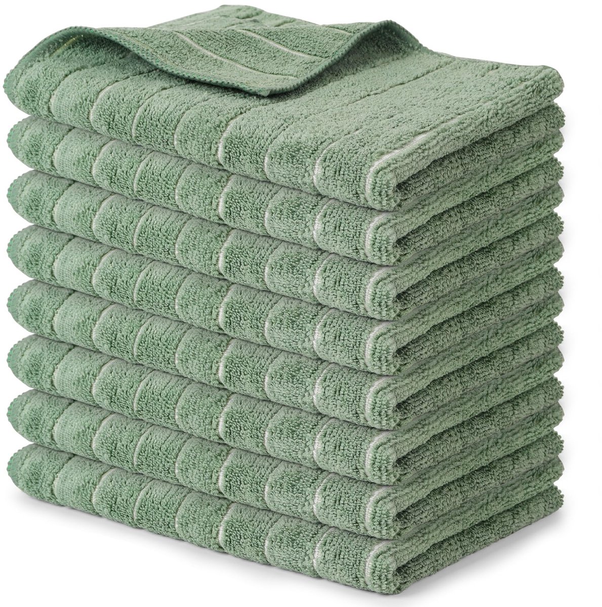Omgoods - Set van 8 Microvezel Keukenhanddoeken, Super Absorberend