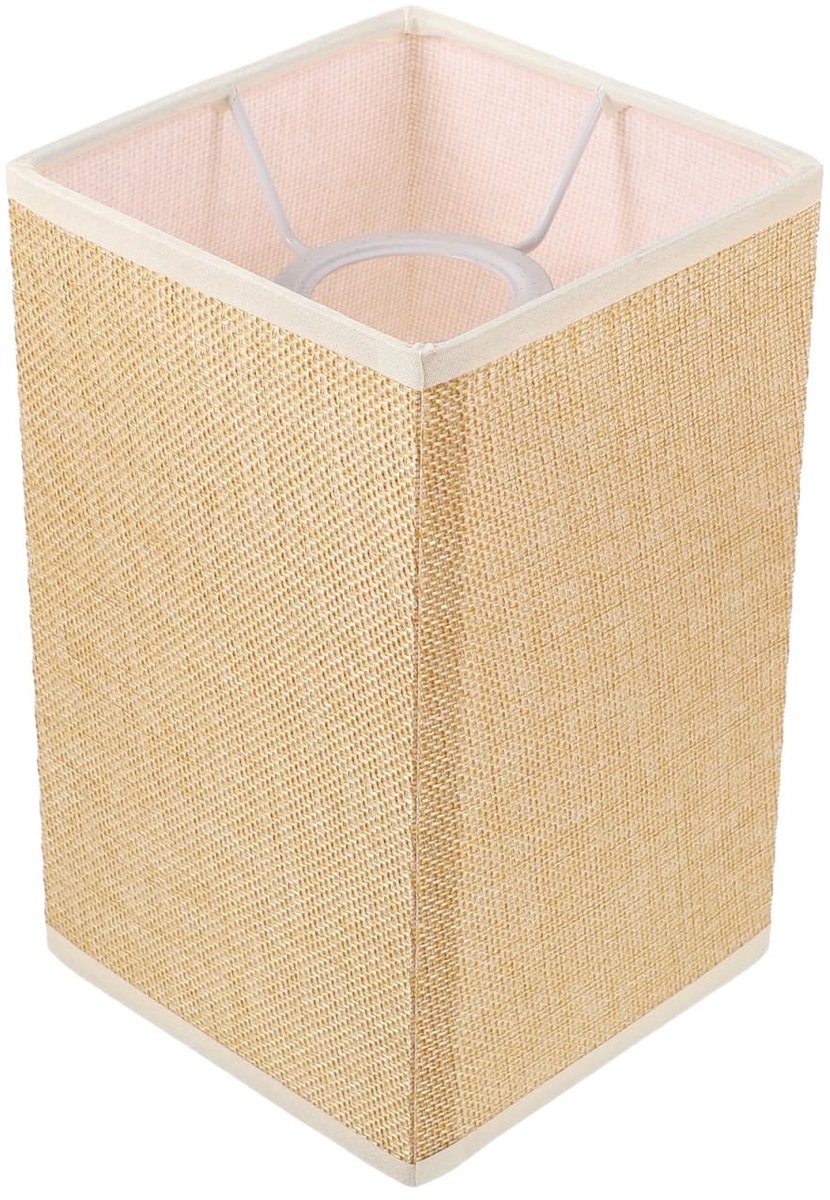 Omgoods - E27 Stoffen Lampenkap, Vierkant, 20,1 x 11,9 cm