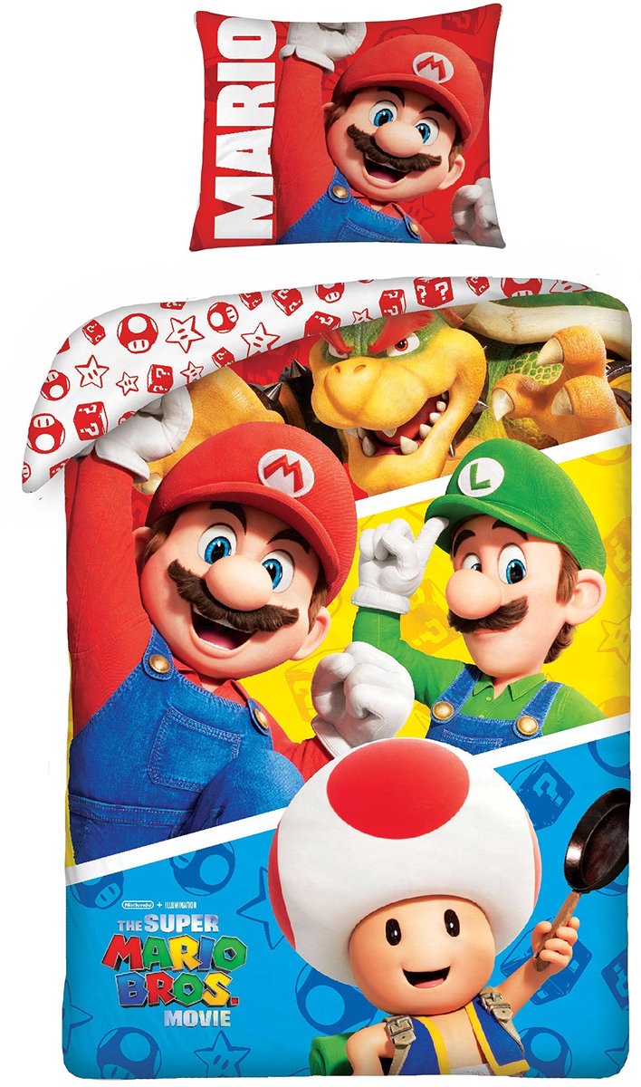 Omgoods - Beddengoedset voor Kinderen met Super Mario Design
