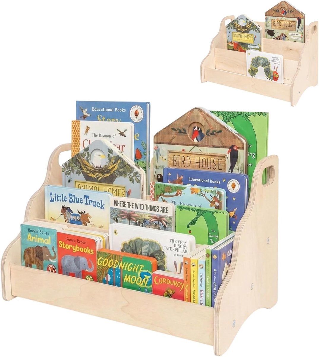 Omgoods - Moderne Kinderboekenkast met 3 Planken