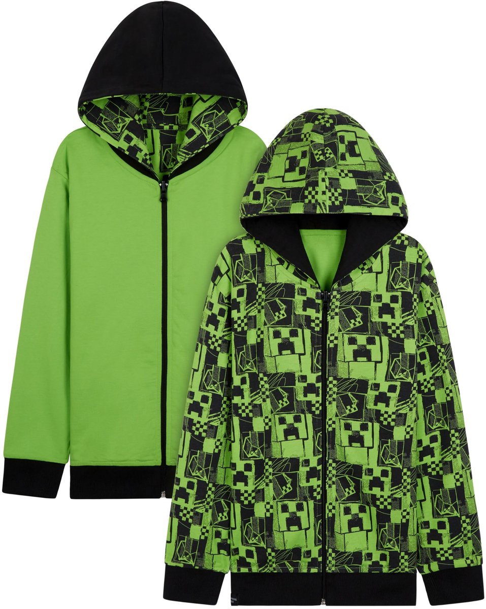 Omgoods - Reversible Hoodie voor Kinderen met Iconische Creeper