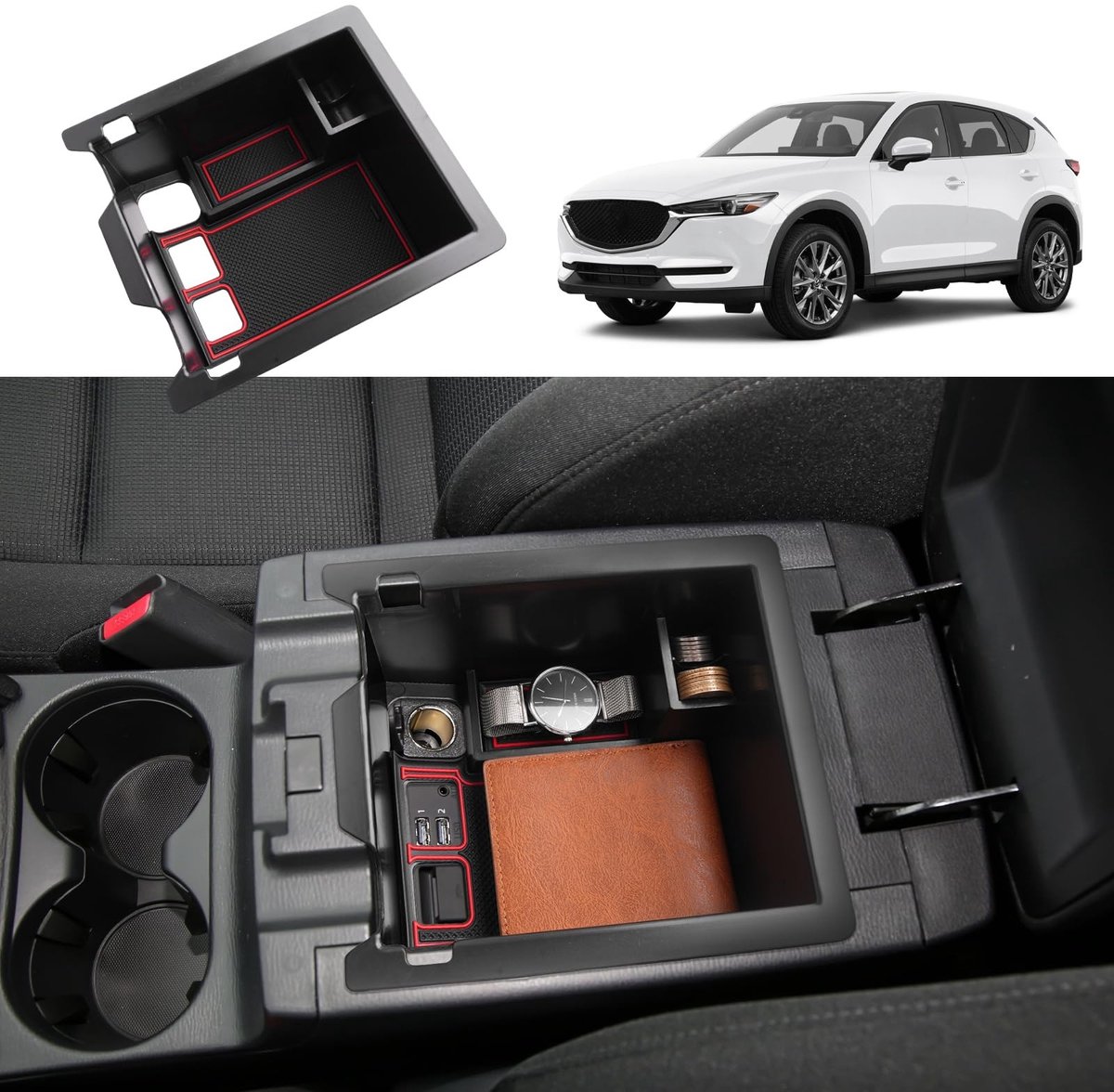 Omgoods - Center Console Opslagdoos voor Mazda CX-5 2017-2024