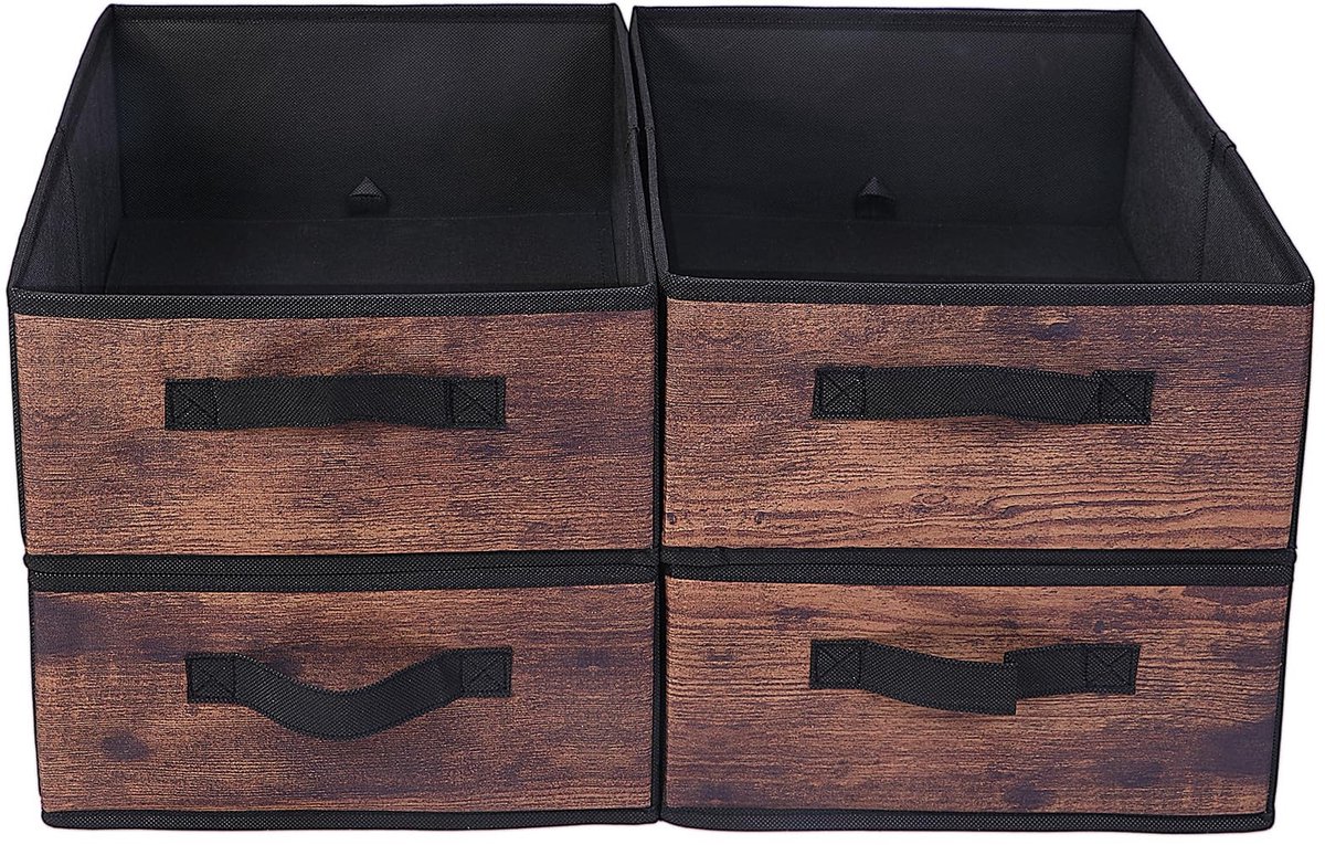 Omgoods - Set van 4 Vouwbare Kledingopbergdozen - 39 x 29 x 14 cm