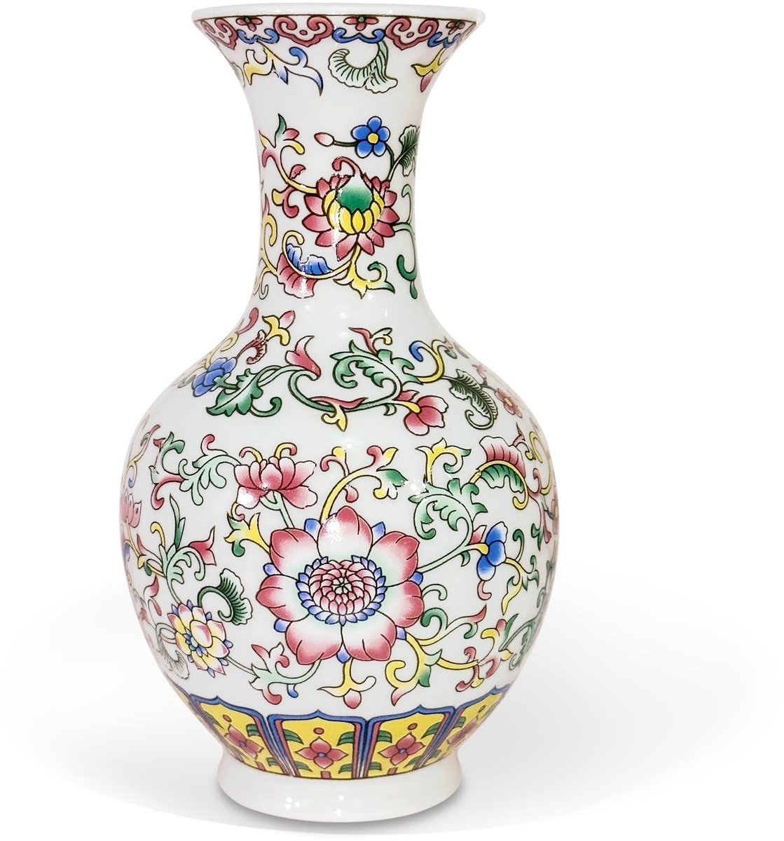 Omgoods - Kleine Europese Emaille Vaas voor Bloemen, 13.5 cm