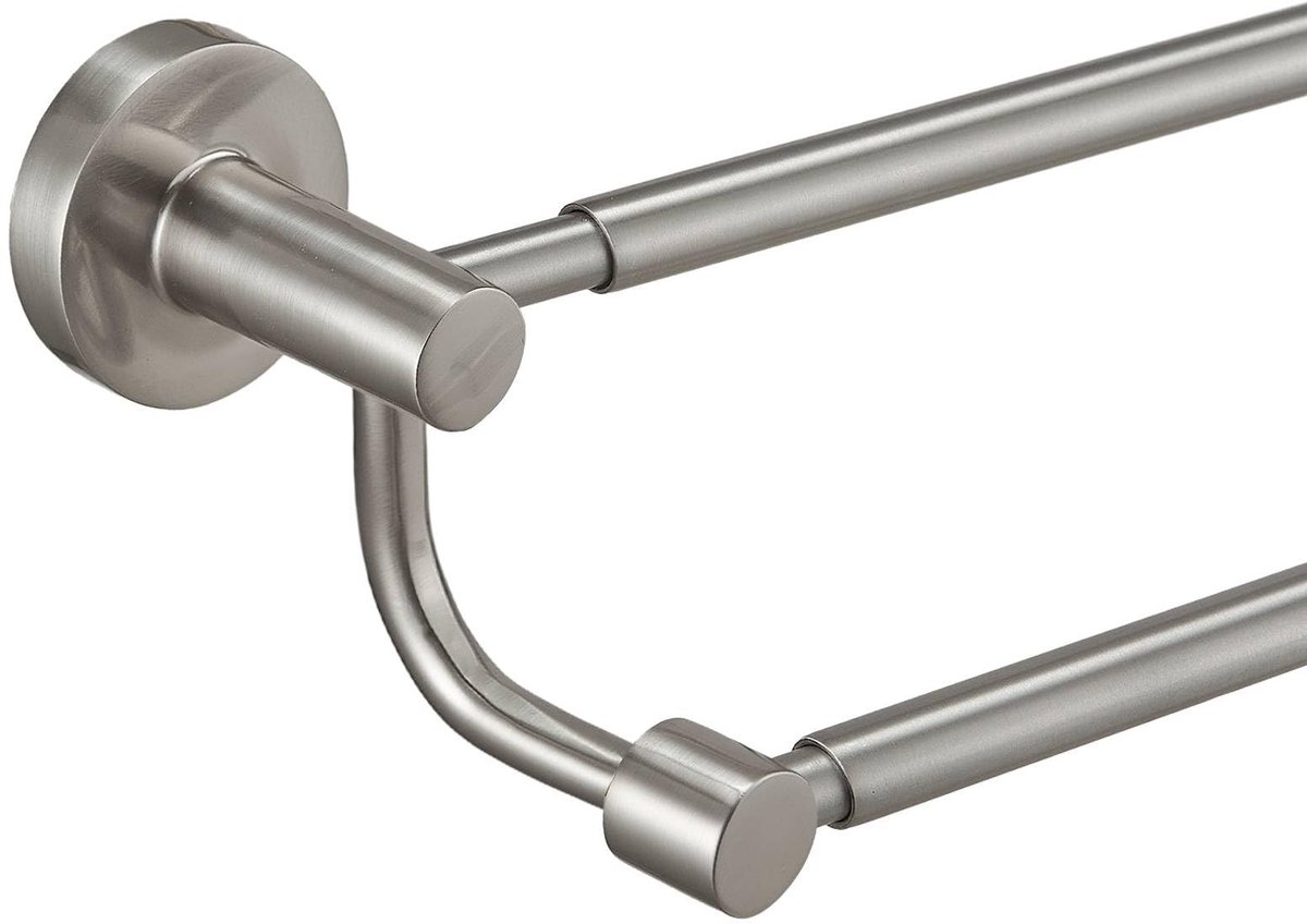 Omgoods - Verstelbare Handdoekhouder - Douche Towel Bar 16.5-28.5 Inch