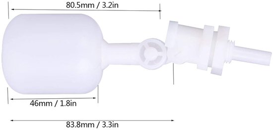 Float Ball Valve, Mini Float Valve, G1/4 Automatic Float Ball Valve Water Level Control Valve for Water Dispenser - ShopVlot van float — afbeelding 2