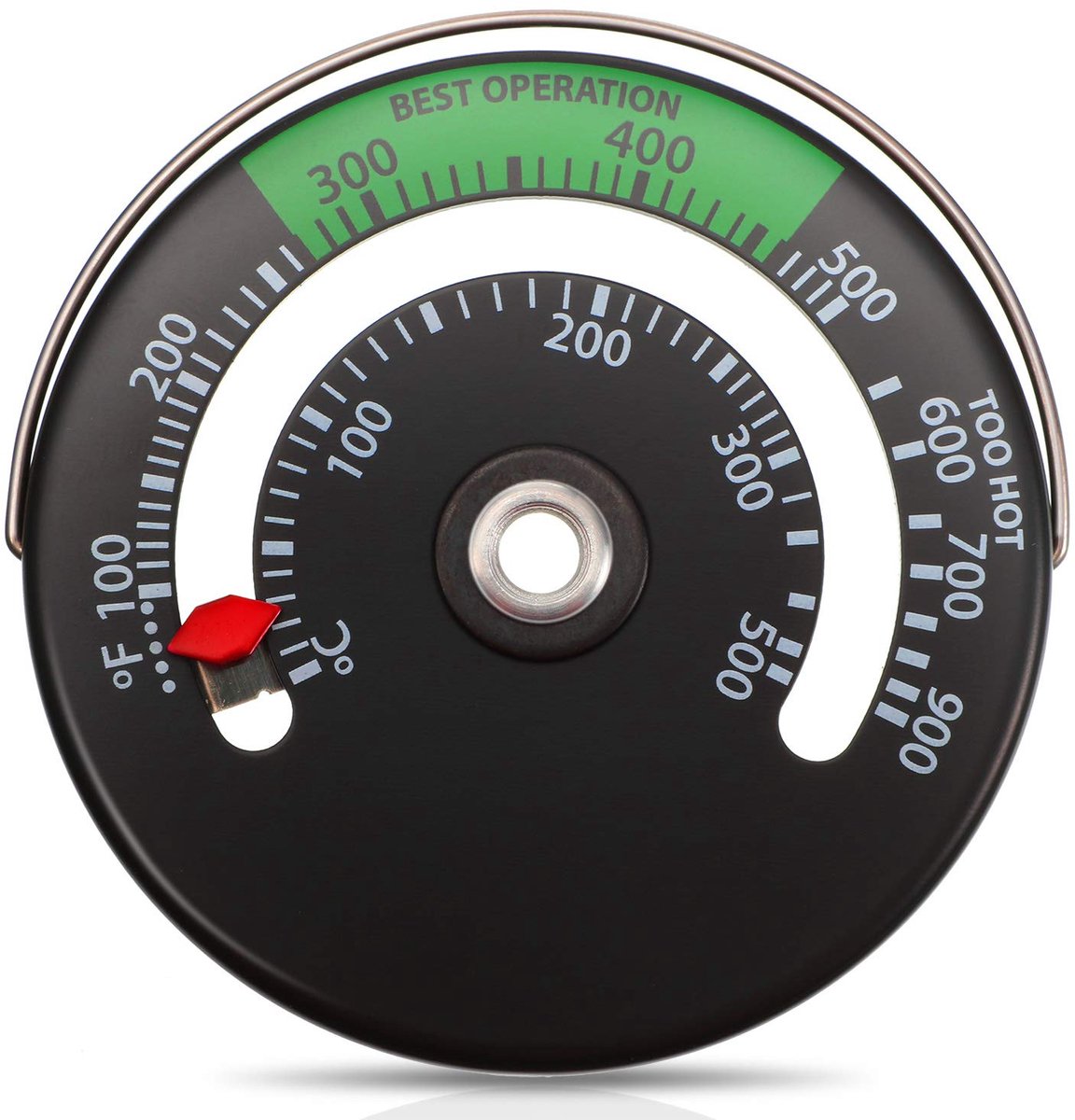 Frienda Magnetic Oven Thermometer, Fire Thermometer for Chimney Pipe, Oven, Round (1) - ShopVlot