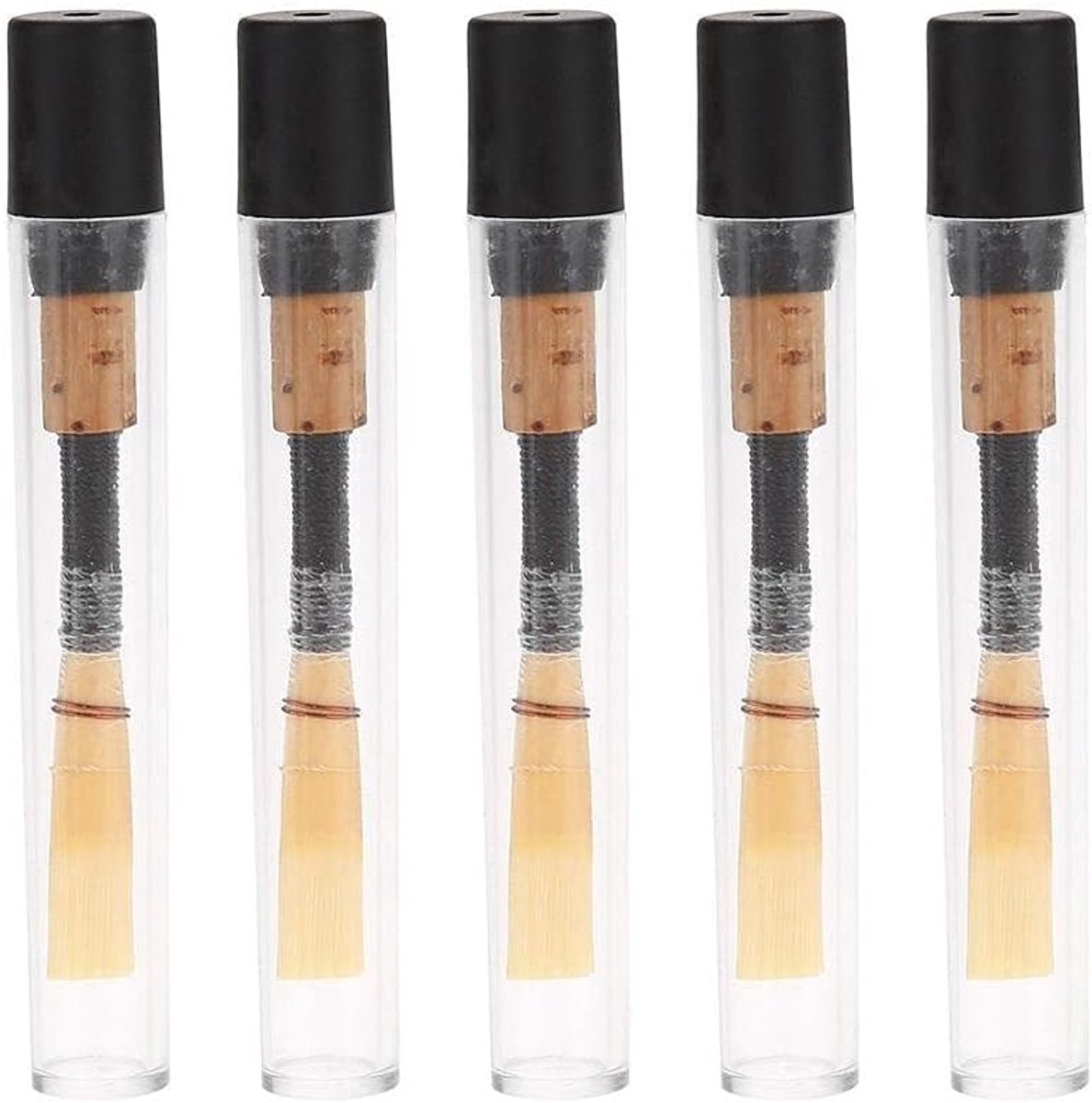 SnelShoppen - Oboe Riet Medium Zacht Oboe Riet met Transparante Tube Houder voor Hobo Instrument Onderdelen, Geschikt voor Beginners