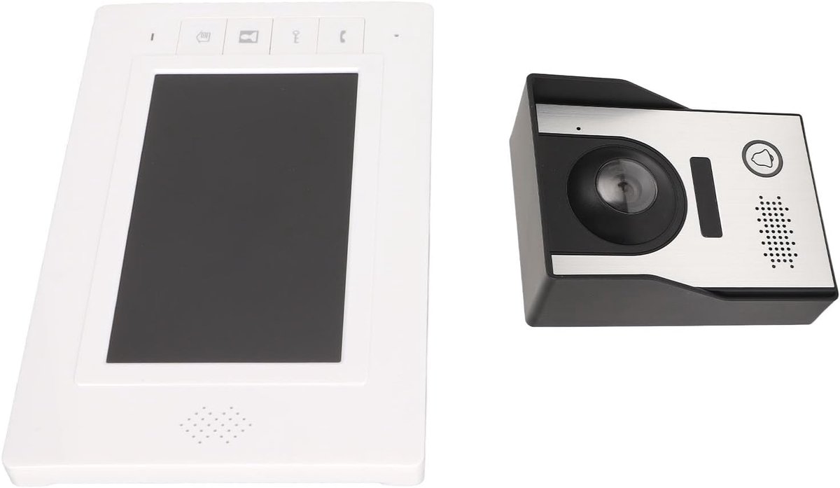 SnelShoppen - Handsfree Deurintercom met 25 Melodieën - Bedrade Intercom voor Thuis met HD Camera en 200 Meter Bereik (EU Stekker)