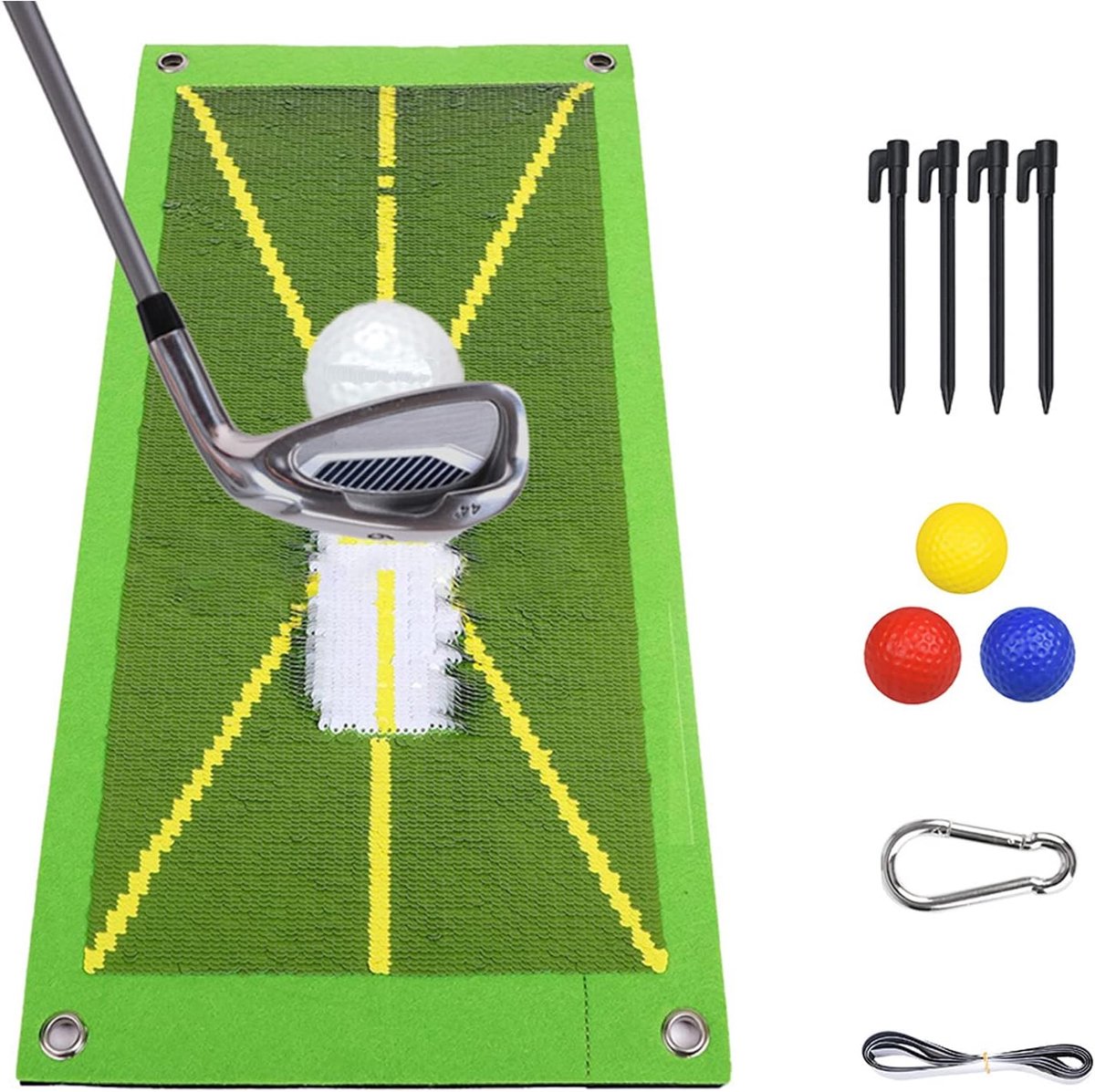 Golf Trainingsmat 50x25cm - Swinganalyse - Houdingscorrectie - Verbeter je chipvaardigheden - ShopVlot
