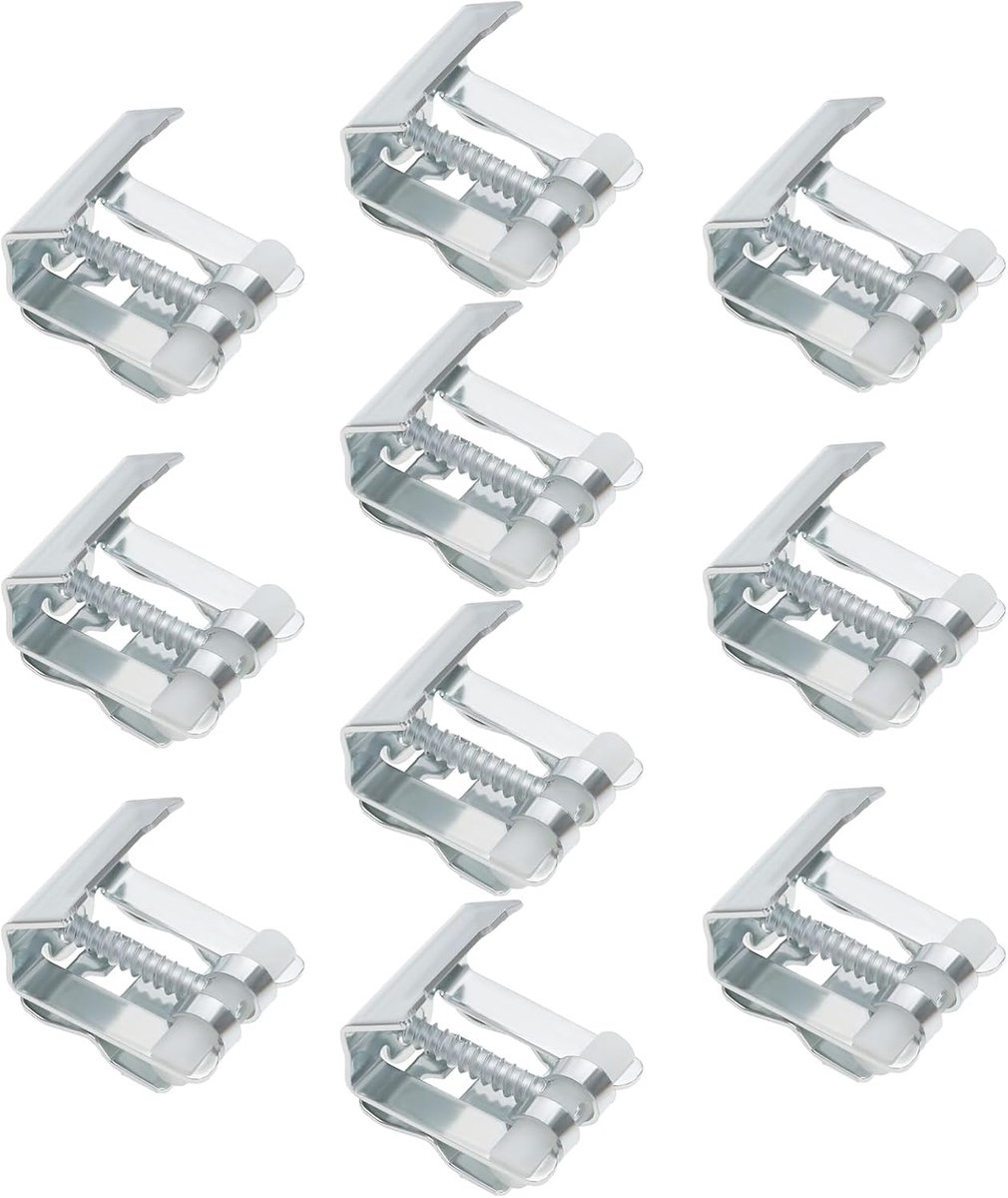 SnelShoppen - 10 Stuks Keuken Spoelbak Clips Bevestigingsclips Beugels voor Spoelbakmontage in Keuken, Wasruimte en Douchekamer, Sterk en Duurzaam