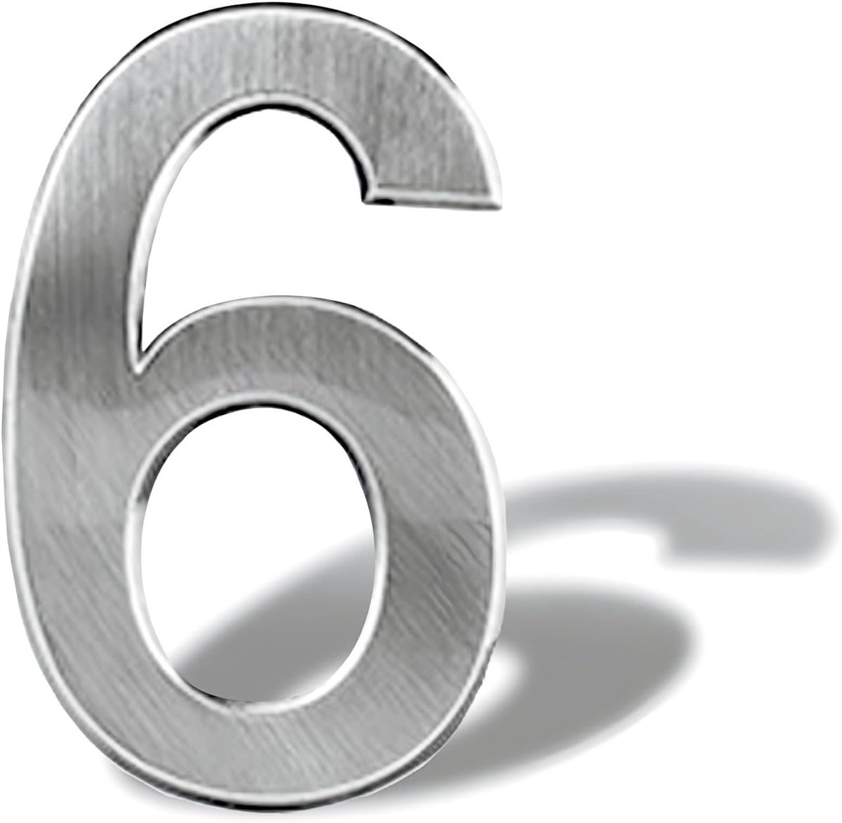 House number 1 2 3 4 5 6 7 8 9 10 Self-adhesive House number 12 cm House number Self-adhesive Silver - ShopVlot