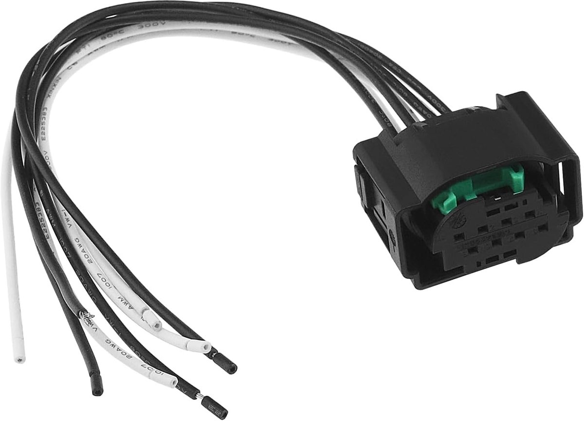 SnelShoppen - 1PC 8Pin Auto Radar Sensor Aansluitplug en Kabelset Geschikt voor VW, Audi, Skoda - OE 4F0972708, 15cm