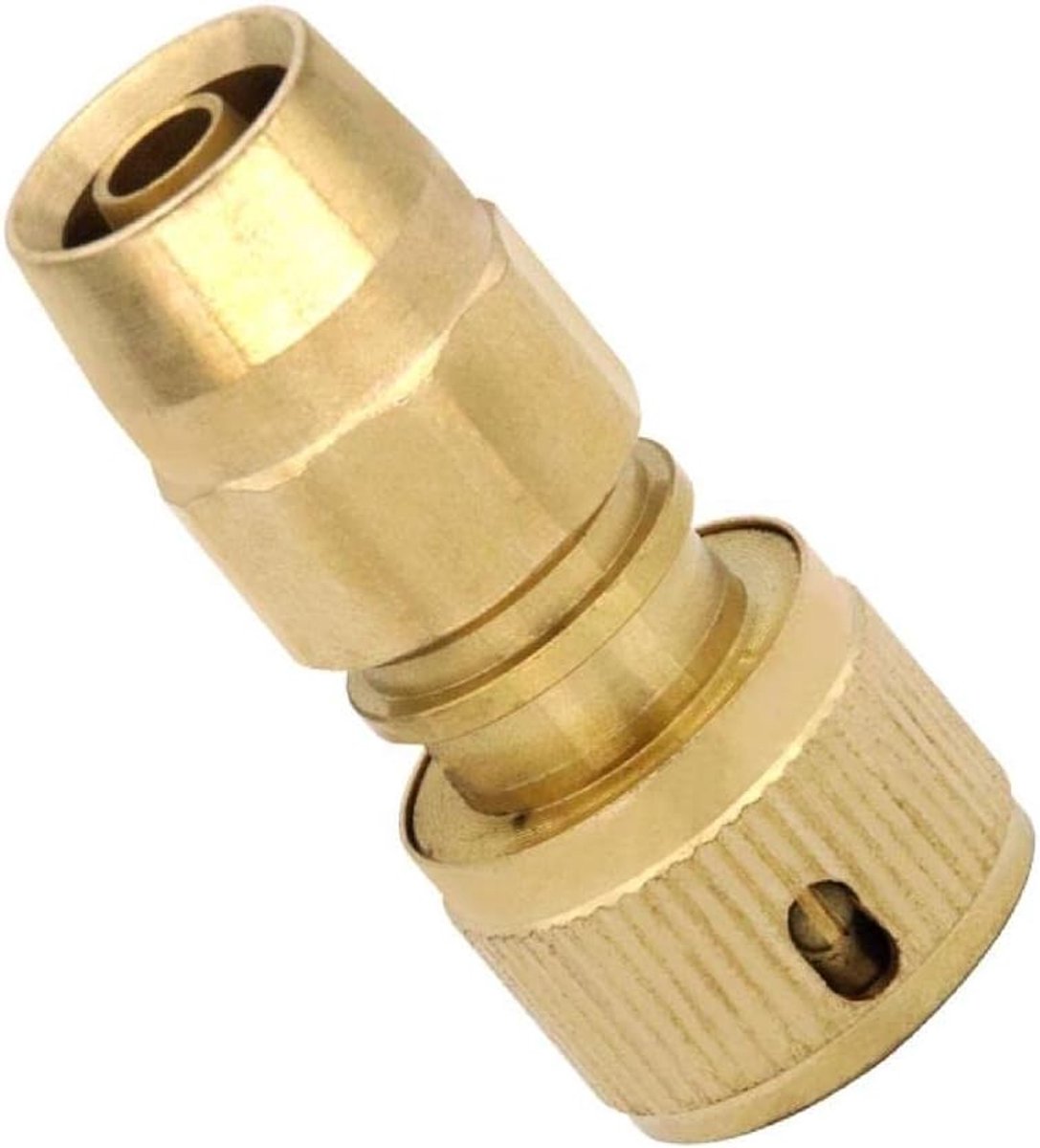 Brass water hose connector garden irrigation car wash quick connect 8mm to 10mm 3/8 inch connection connections water - ShopVlot