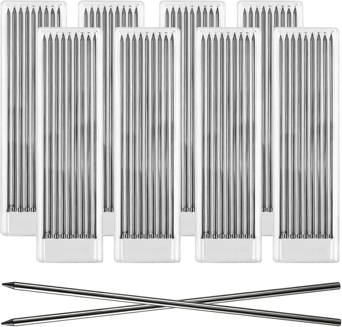 Markeerstiften 72 stuks, 2,8 mm potloodvullingen voor timmermanspotlood, ideaal voor tekenen en architectuur, solide diepgaatmarker voor precisiewerk