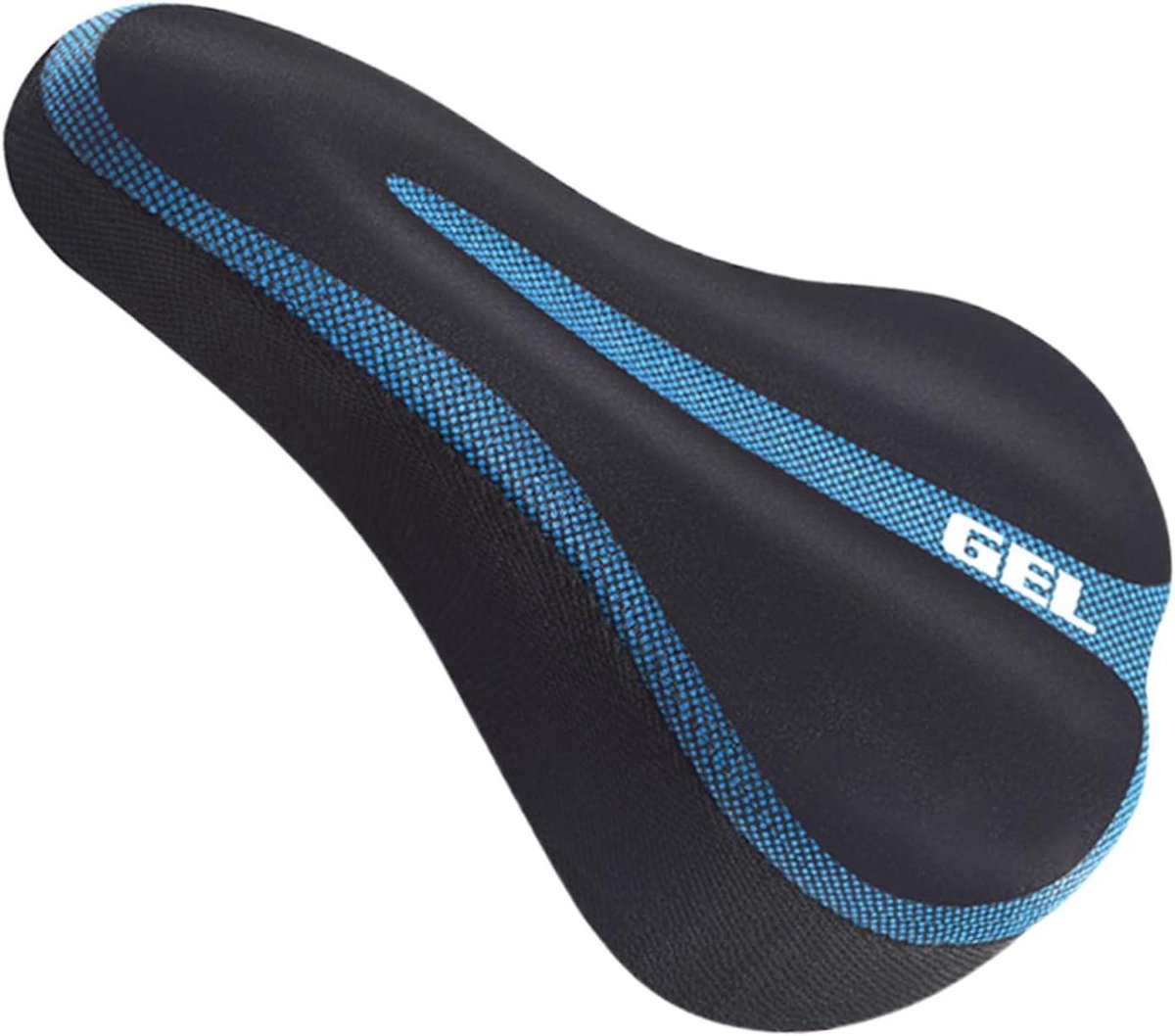 Fietskussen - Fietszadelhoes - Comfortabel Fietsen - Trillingsdempend Schuim - 29.5 x 17 cm - Blauw