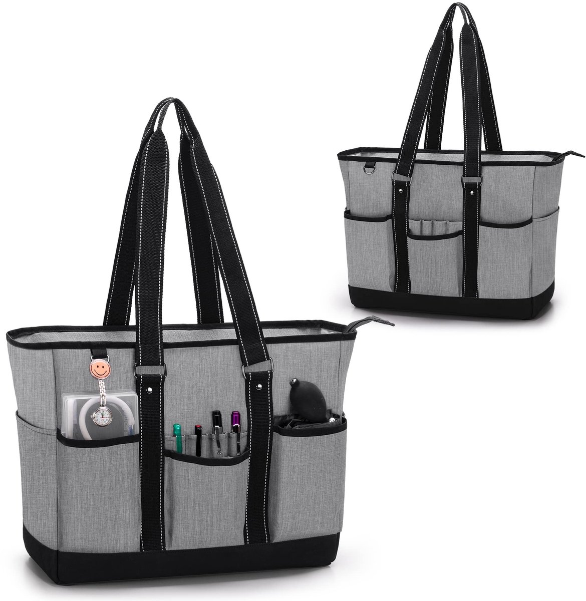 Omgoods - Verpleegkundige Tote Bag met Organizer en Laptop Sleeve