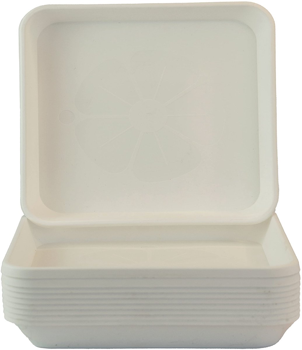 Omgoods - Set van 10 Plastic Plant Pot Saucers voor Binnen en Buiten