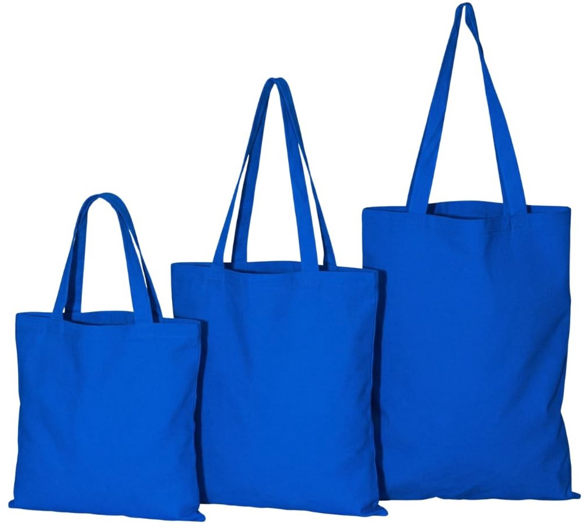 Omgoods - Herbruikbare Canvas Shopper Set van 10, 100% Katoen