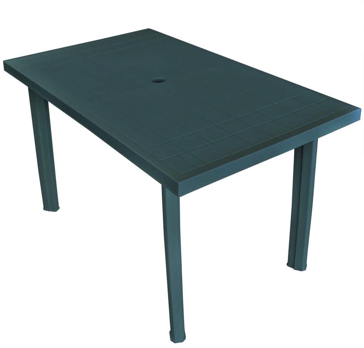 Omgoods - Groene Rectangulaire Tafel van Polypropyleen voor Buiten