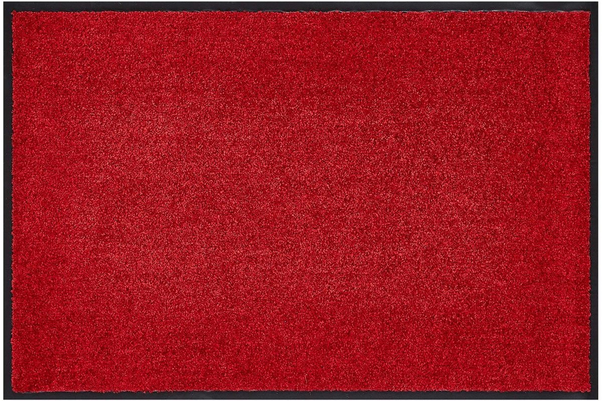 Omgoods - Wasbare Voordeurmat met Vuilopname (Rood, 90 x 120 cm)