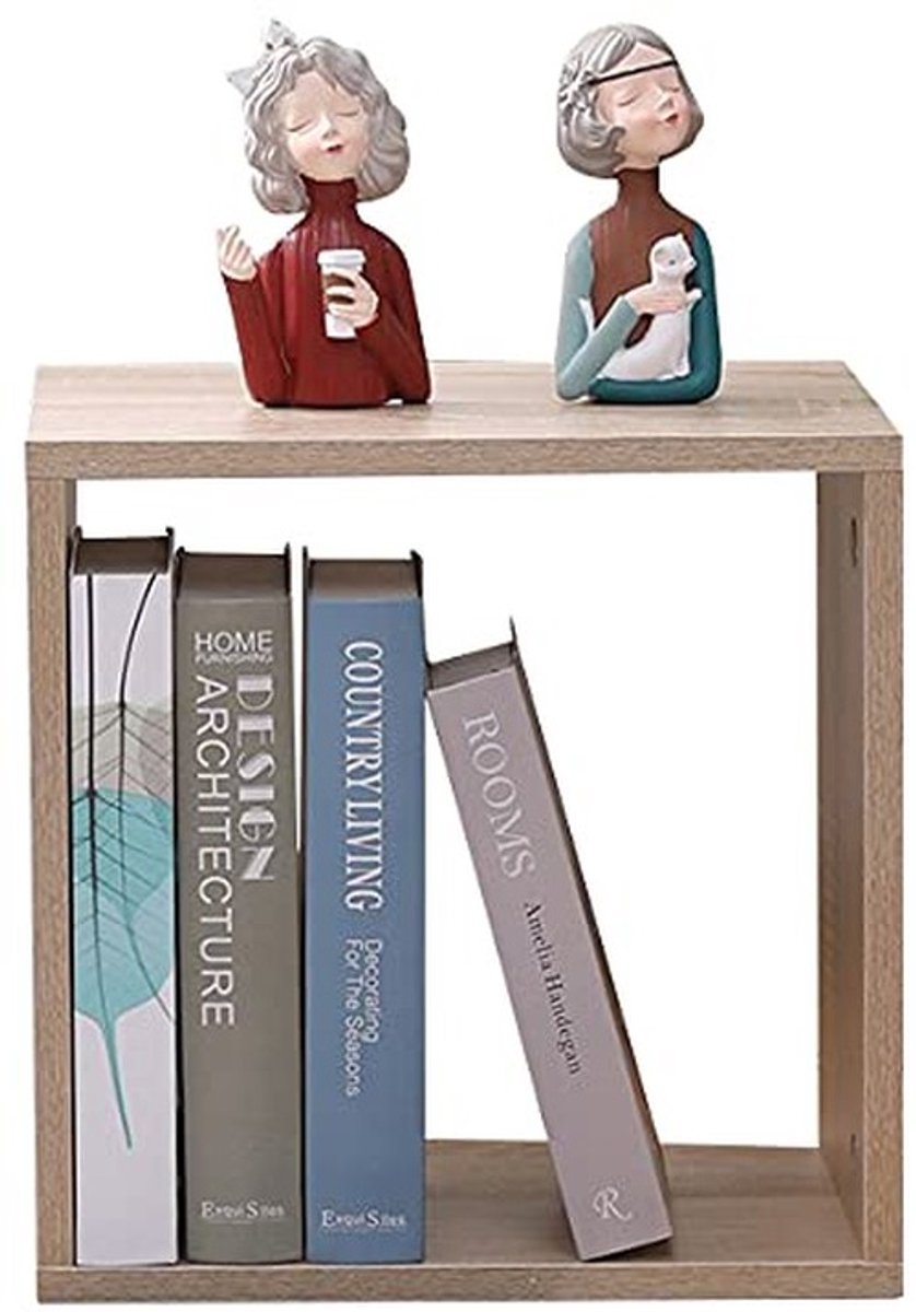Omgoods - Etnische Cube Rek Boekenkast van MDF 35 x 30 x 35 cm