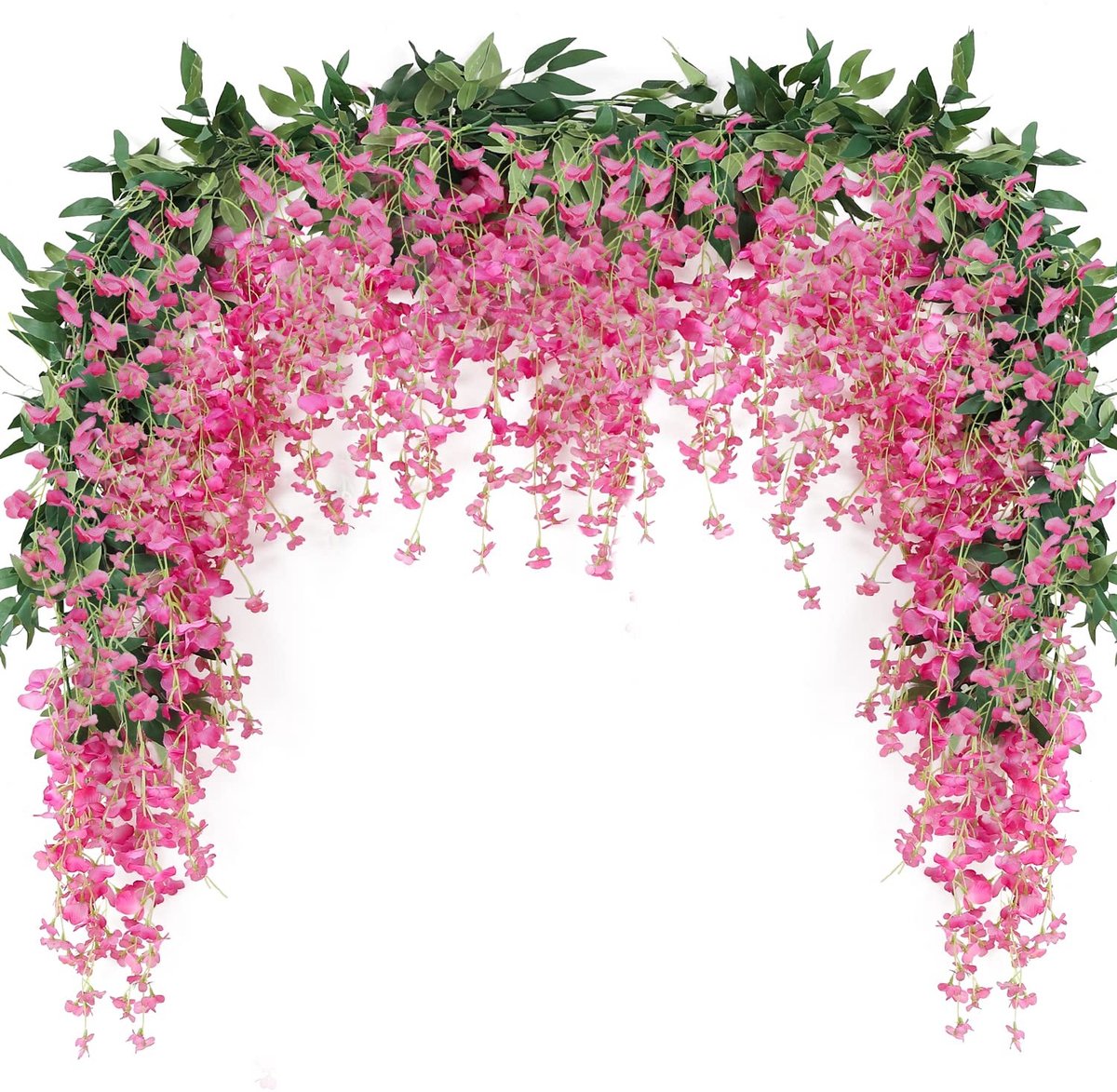 Omgoods - 2 Stuks Kunstmatige Wisteria Slingers voor Decoratie