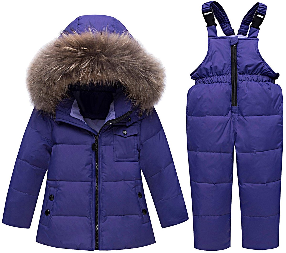 Omgoods - Unisex Baby Snowsuit Set met Puffer Jacket en Snow Pants voor 1-5 Jaar