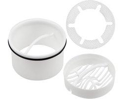 SnelShoppen - Hair Strainer Douche, Haarvanger Douche 7 cm, Douche Afvoer Set (Haarfilter + Onderdompelbare Buis), Afvoer Strainer Douche, Vervangings