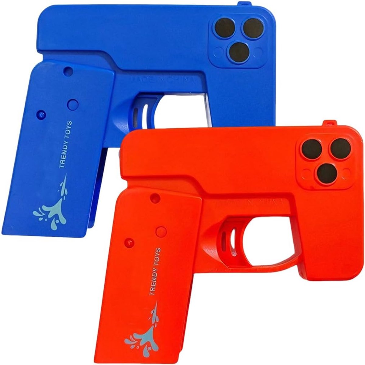 Thijox - 2 Stuks Waterpistolen Mobiele Telefoon Vorm, Opvouwbaar Plastic Speelgoedpistool, Watersproeier voor Kinderen, Perfect voor Zomer, Verjaardag