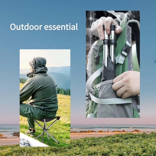 Draagbare Opvouwbare Kruk - Lichtgewicht en Compact voor Camping en Outdoor — afbeelding 3