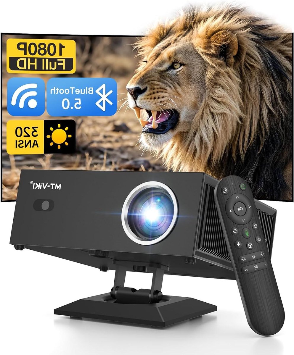 4K Beamer - Smart Projector - Thuisbioscoop Creëren - Automatische Focus Correctie - Full HD 1080p - Zwart