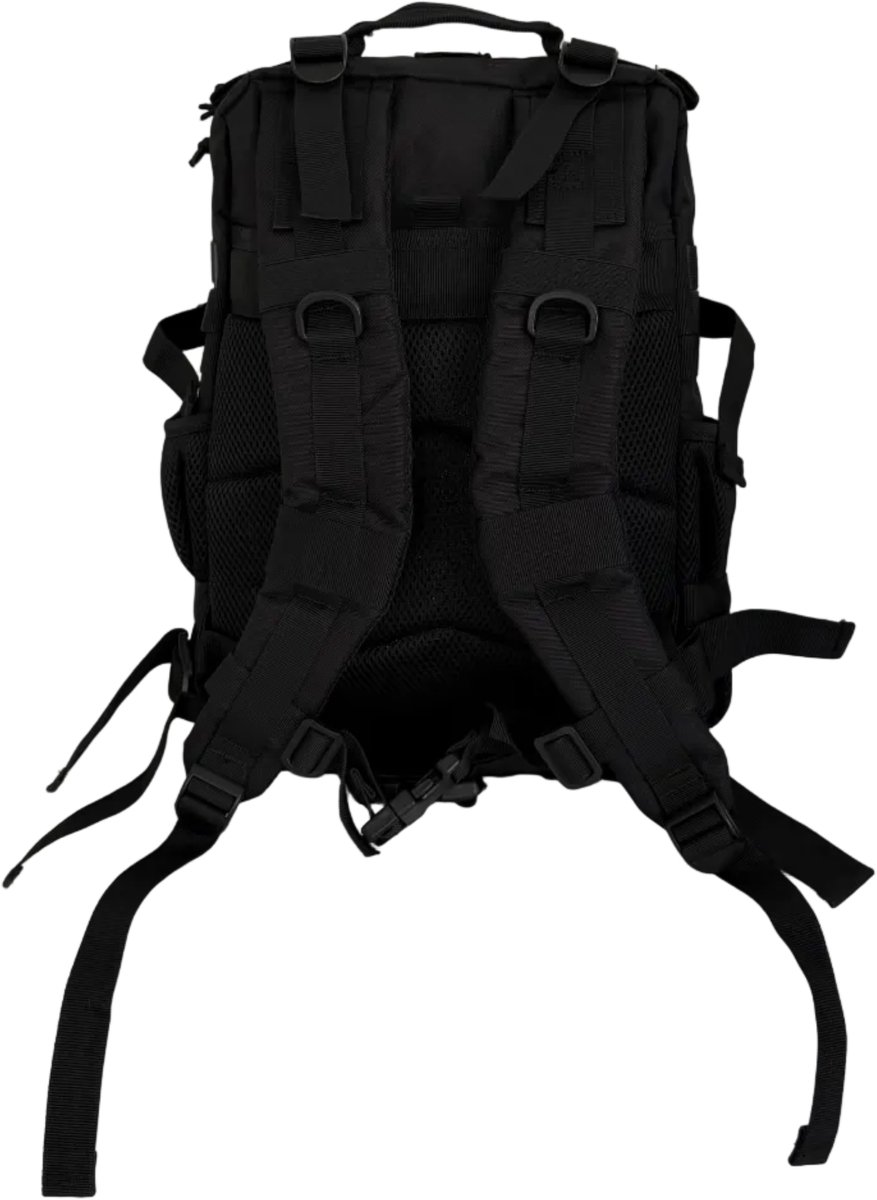 GlowUp Tactical Rugzak 25L Zwart - Hyrox Backpack Dames & Heren - Geschikt voor Patches - Fitness & CrossFit Rugzak - Laptopvak – foto 3