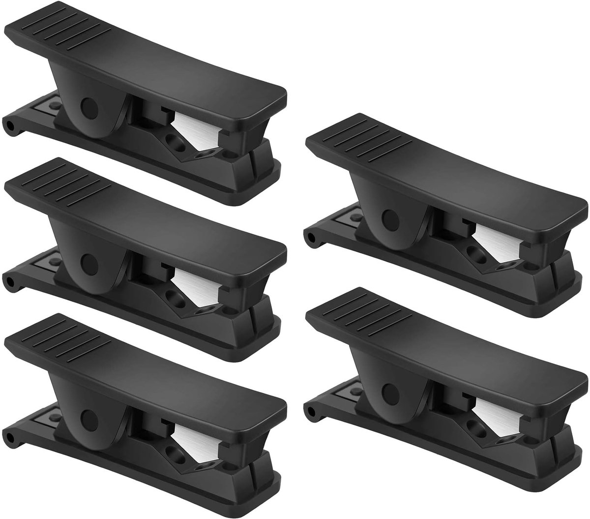 Dailygoods- Buissnijder 5 Stuks - Kunststof/Nylon - Pneumatische Slangsnijder - Maximaal 19 mm OD - Compact - Roestvrij Stalen Messen