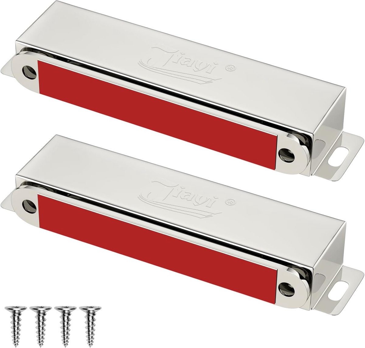 Thijox - Magnetische Deurvanger 2 Stuks - Sterke Kastmagneet 40KG - Roestvrij Staal Deurdranger - Ideaal voor Keuken en Garderobe - Eenvoudige Install