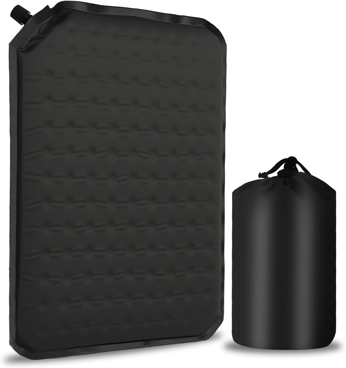 Reismat van traagschuim, opblaasbaar en draagbaar, 40 x 30 cm, waterdicht, ideaal voor camping, outdoor en auto