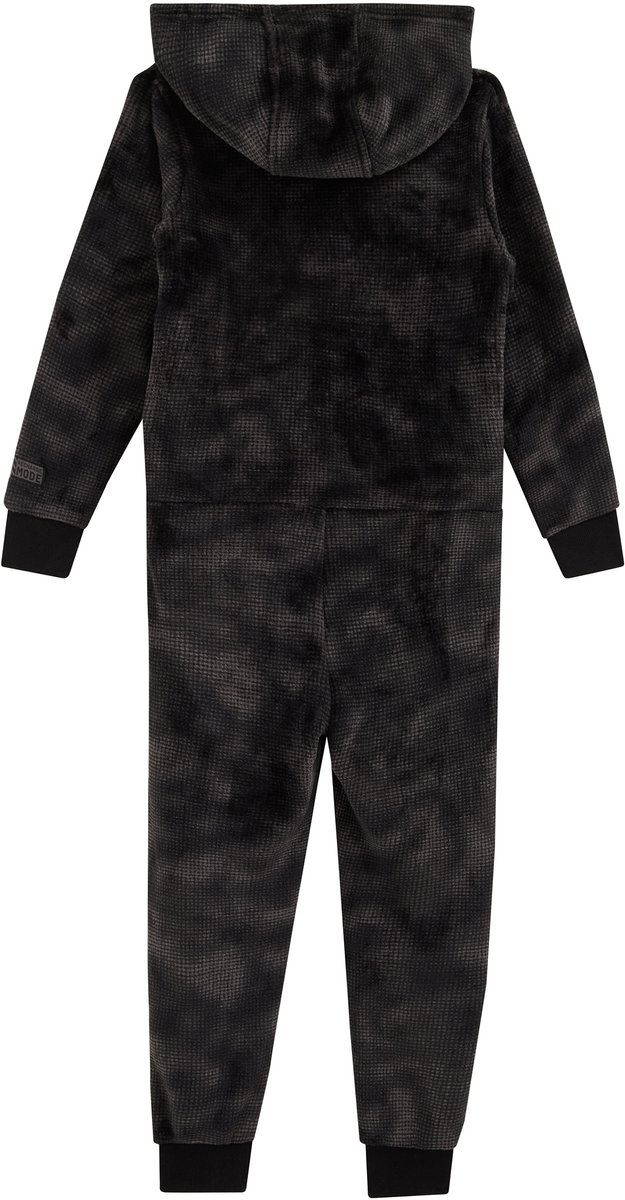 WE Fashion Jongens fleece onesie met print