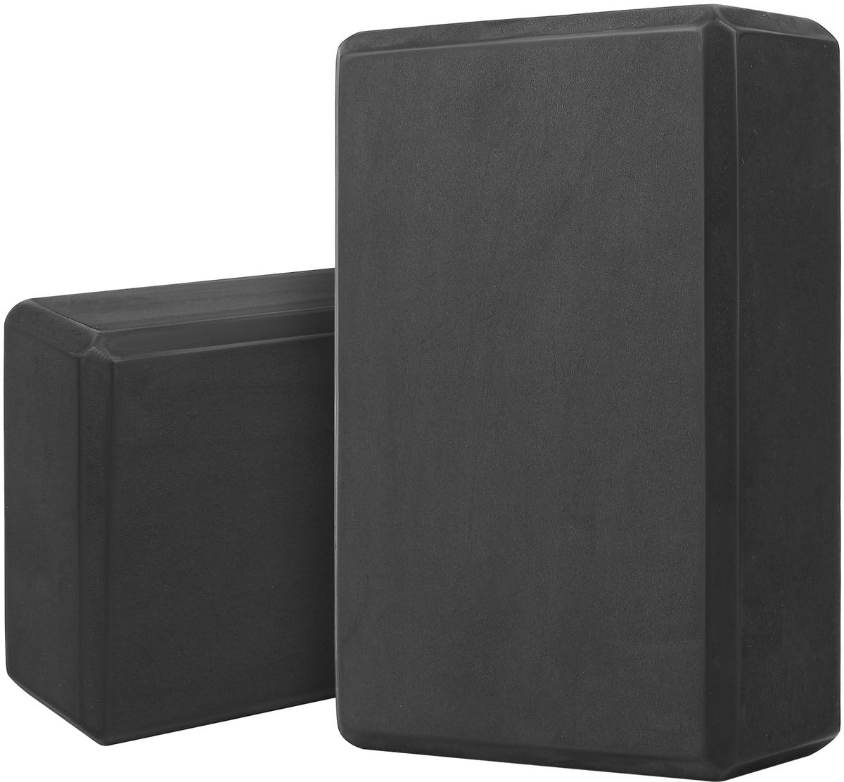 Dailygoods - Yogablokken, set van 2, pilates yogablokken van EVA-schuim, pilatesblokken, yogablokken set van 2, oefenblokken, fitnessblok, yogablok voor dames en heren (29,9 x 22,9 x 7,6 cm)