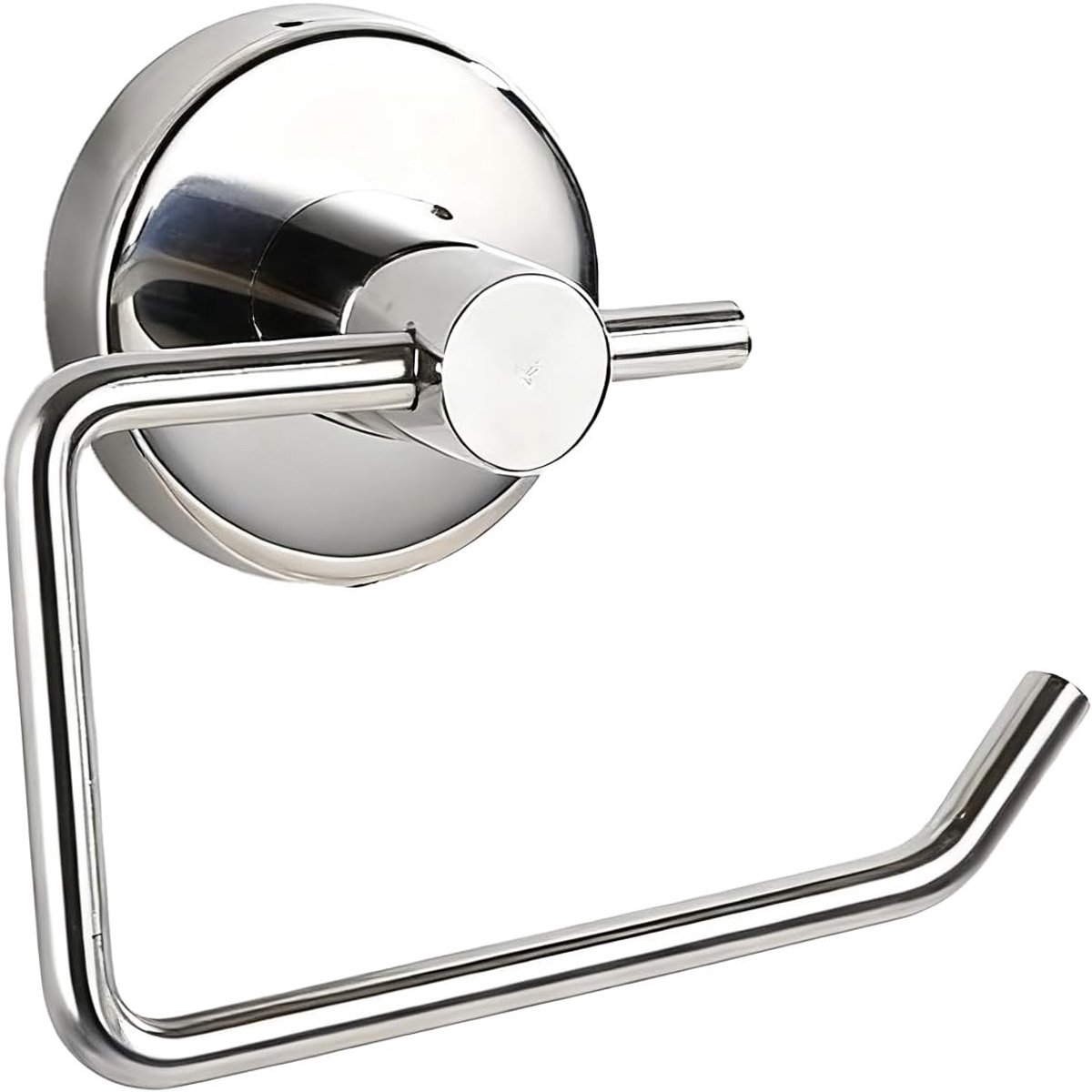 Wandmontage toiletpapierhouder van 304 roestvrij staal met dubbele installatie zonder gaten, glanzende afwerking voor badkamer en toiletrollen, zilverkleurig design