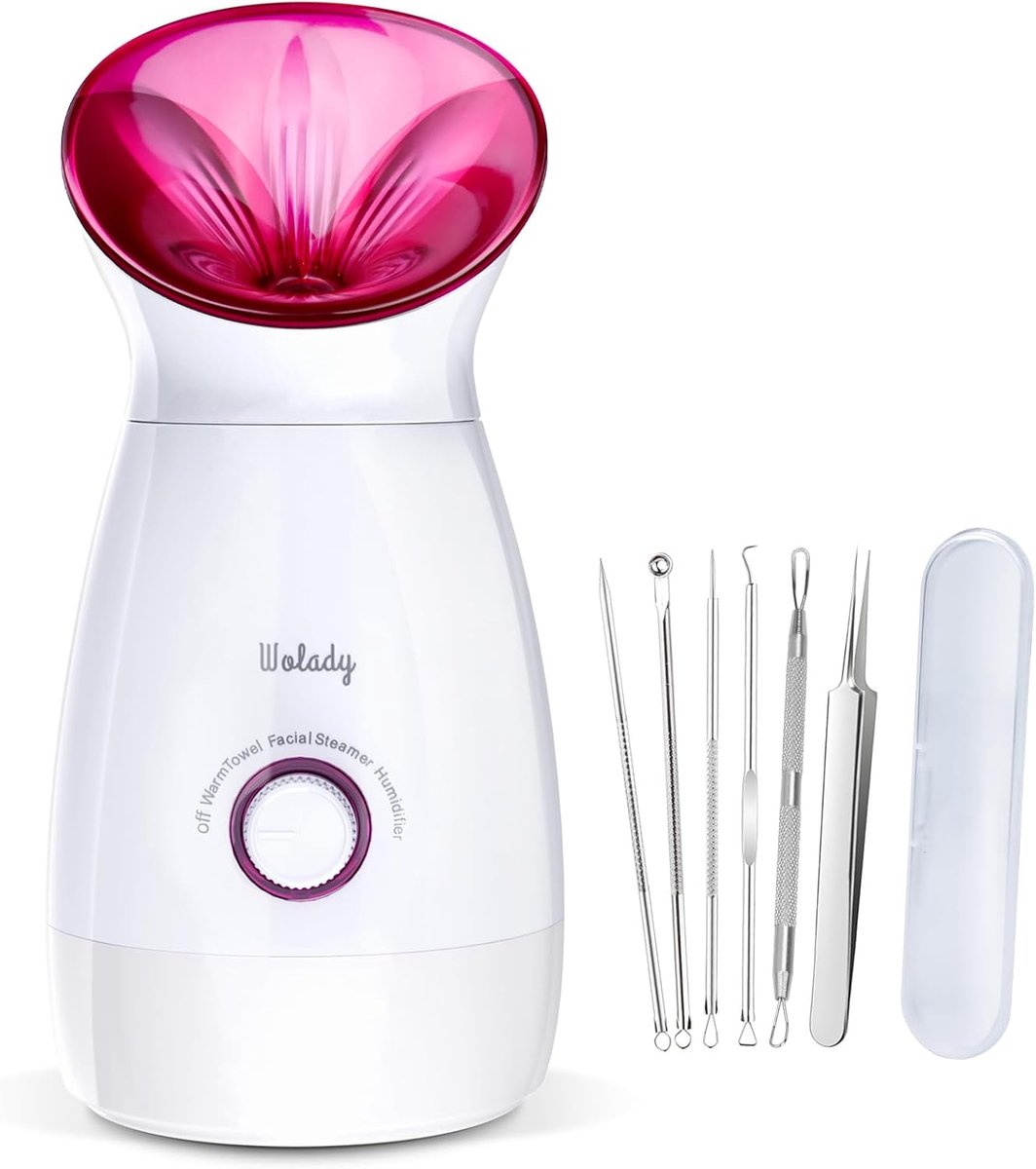 SnelShoppen - Facial Steamer 200ml, Nano Ionic Gezichts Stoomapparaat, 3 in 1 Multifunctioneel, Warm Mist Hydraterende Spray voor Porie Reiniging, Ind