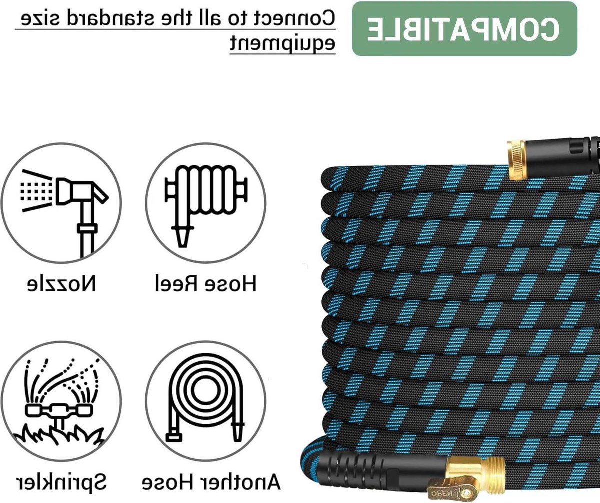 Tuinslang - Flexibele Slang - Tuin Bewateren - Niet-uitbreidbaar - 30 Meter - Blauw