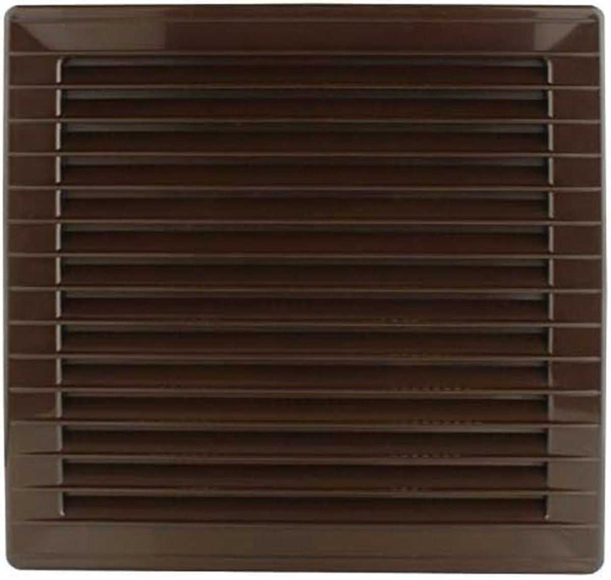 Ventilatierooster met gaas - Afsluitrooster insecten - Ventilatie verbeteren - Geïntegreerde insectenbescherming - Ø 100 mm - Bruin