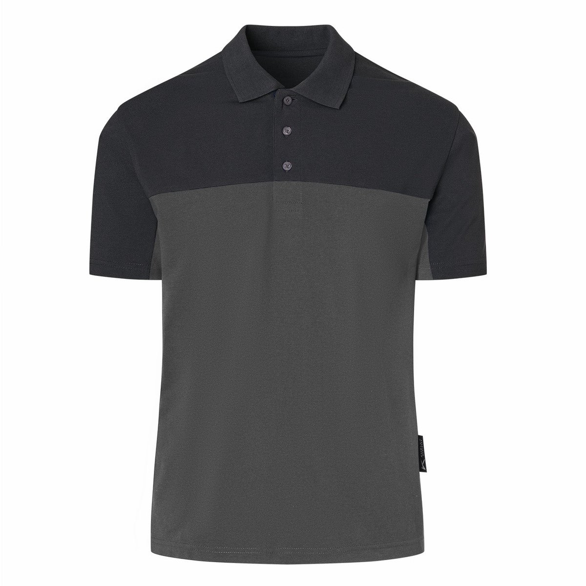 KÜBLER 52216207 Korte mouw Werkpolo HEREN Donkergrijs Zwart - 50% Katoen 50% Polyester - Oeko Tex - 200 g/m²