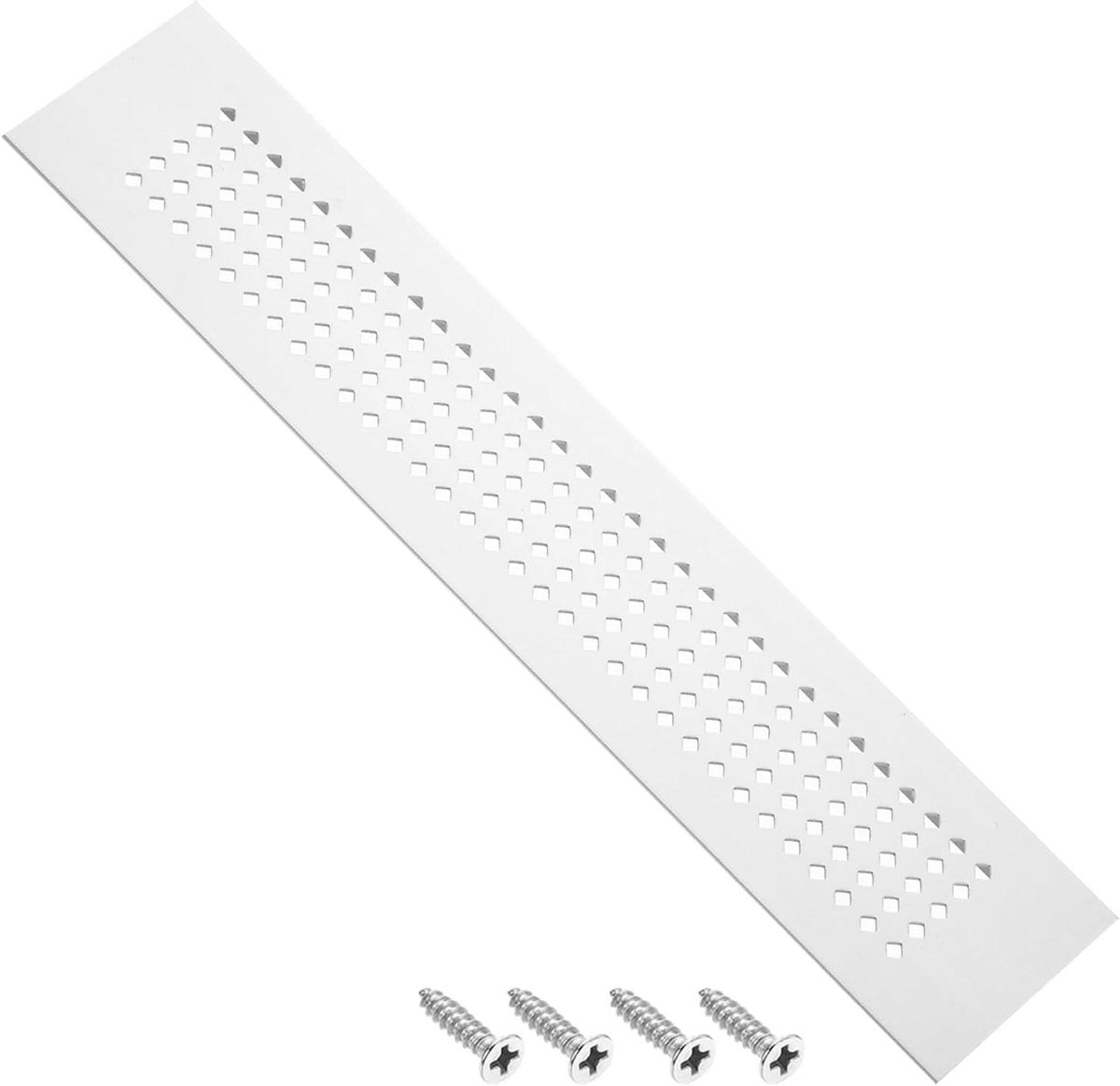 Ventilatie Grille - Lucht Rooster - Ventilatie Aanbrengen - Corrosiebestendig Aluminium - 30.5 cm Breed - Zilver