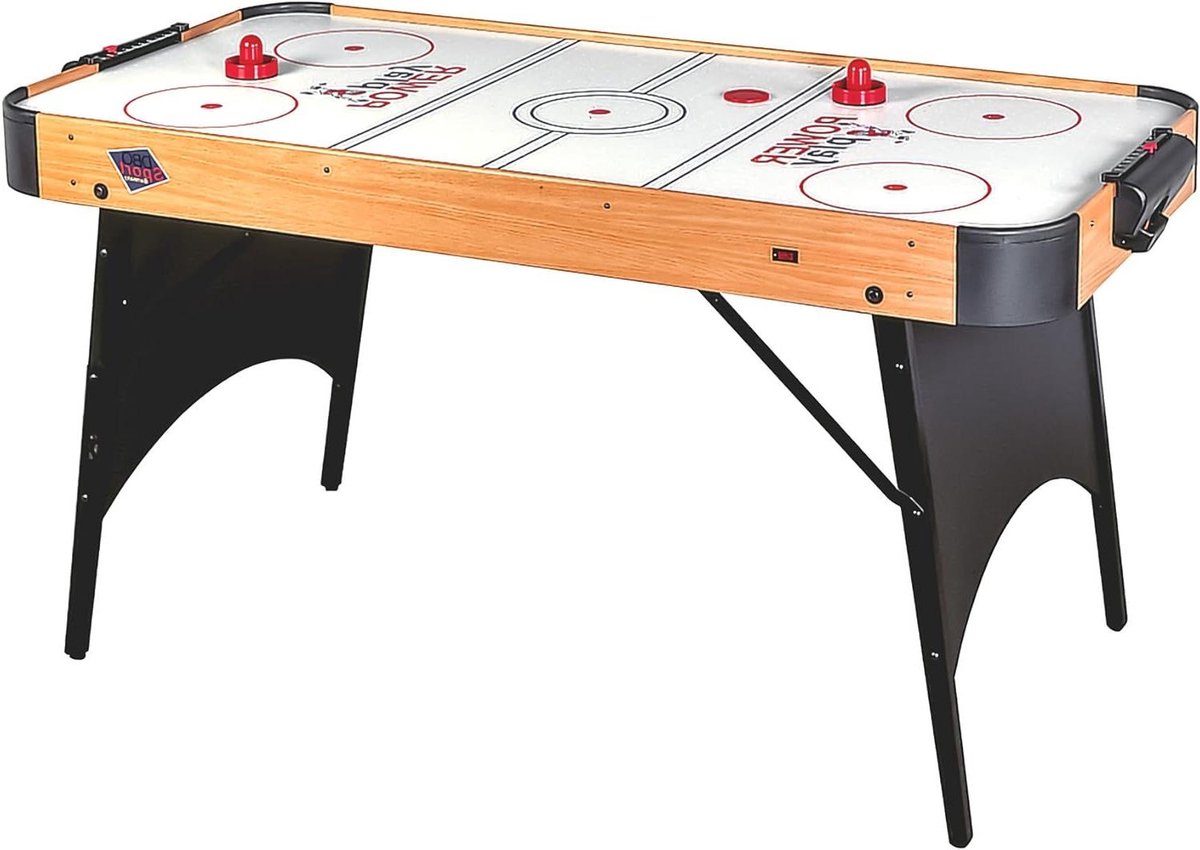 Airhockey Tafel - Spel voor thuis - Gezellig spel - Ingebouwde ventilator - 150 cm - Beuken