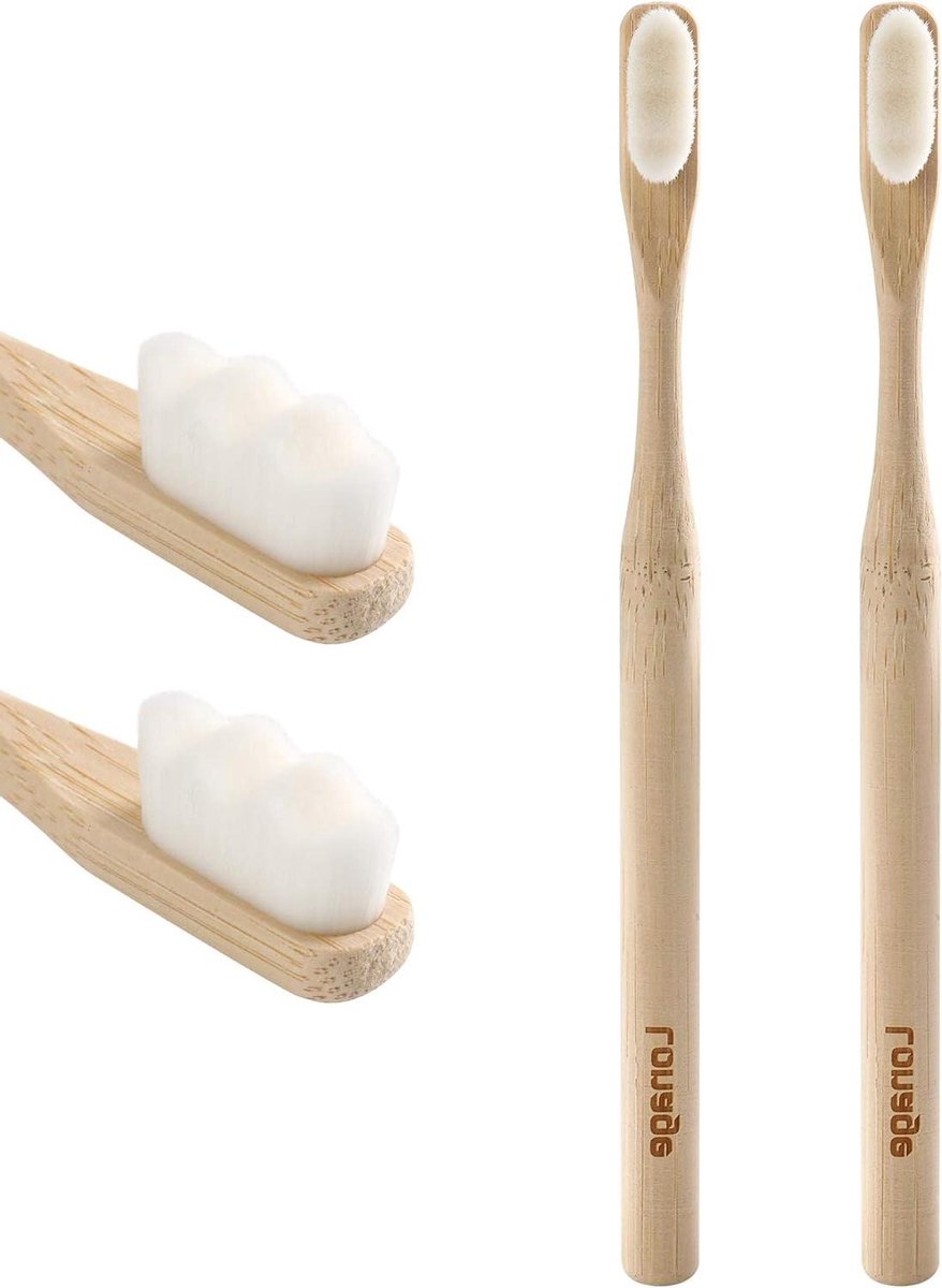 Zachte Tandenborstel - Micro Nano Borstel - Gevoelige Mondverzorging - 20.000 Ultra Fijne Borstels - 30 g - Natuurlijk